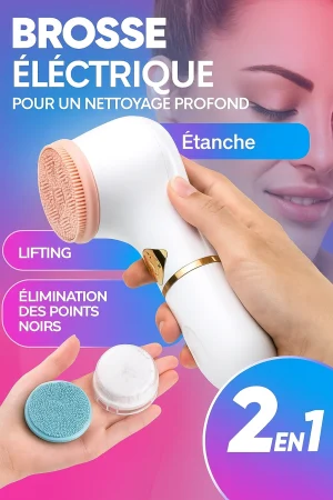 Brosse électrique pour le nettoyage et le massage du visage