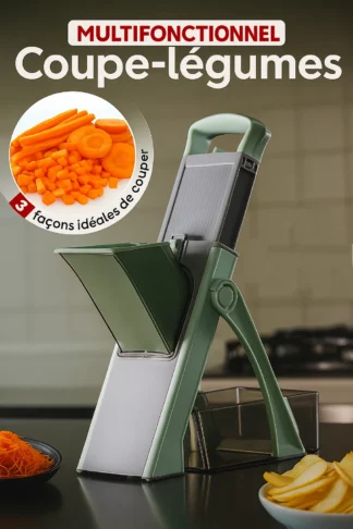 Mandoline-Coupe légumes Multifonction à piston