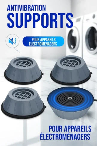 4 pièces Supports anti-vibrations