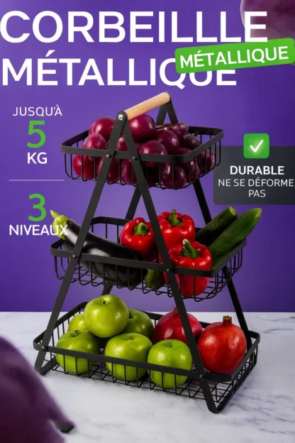 Corbeille metallique pour fruits 1