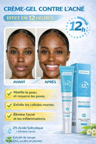 Gel anti-acné à l’acide salicylique